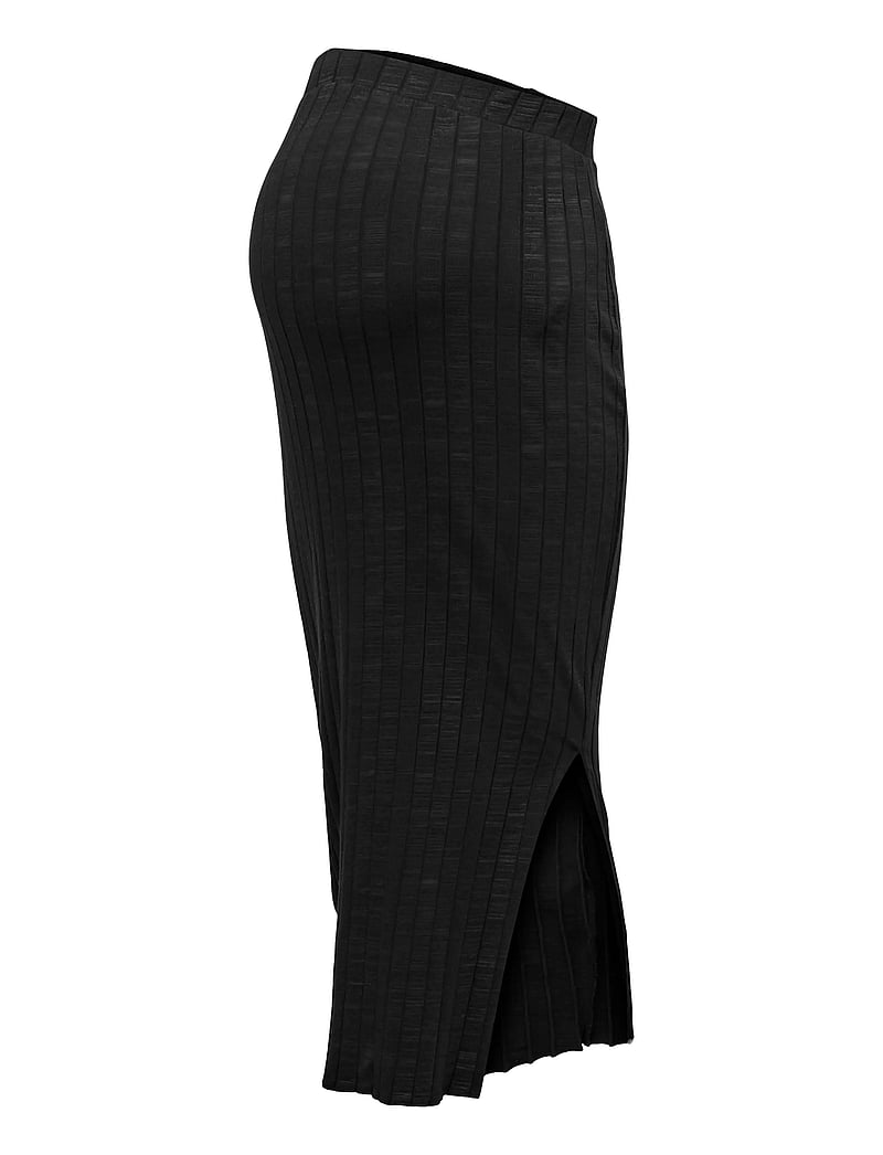 Only Maternity - OLMALEJANDRA MIDI SKIRT JRS - strikkede nederdele - black - 2