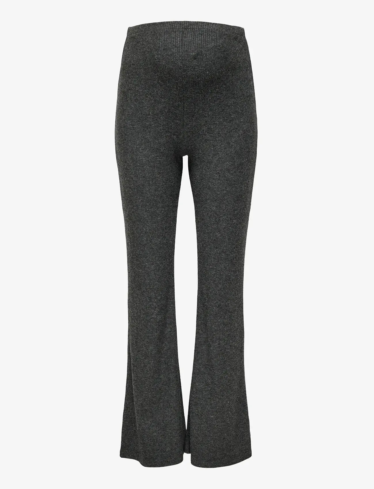 Only Maternity - OLMHALLE WIDE PANT JRS - buxur - dark grey melange - 1