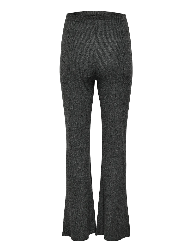 Only Maternity - OLMHALLE WIDE PANT JRS - buxur - dark grey melange - 2