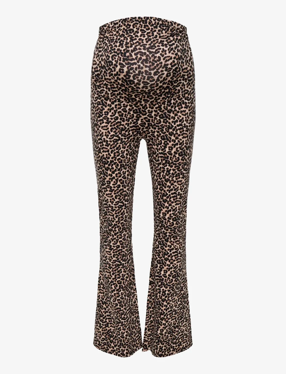 Only Maternity - OLMLOVELY LEO FLARED PANT JRS - nederdelar - sand - 1