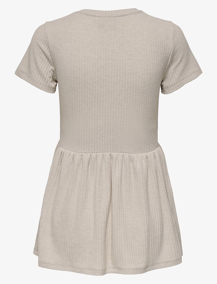 Only Maternity - OLMMALAYA S/S O-NECK TOP JRS NOOS - oberteile - pumice stone - 2
