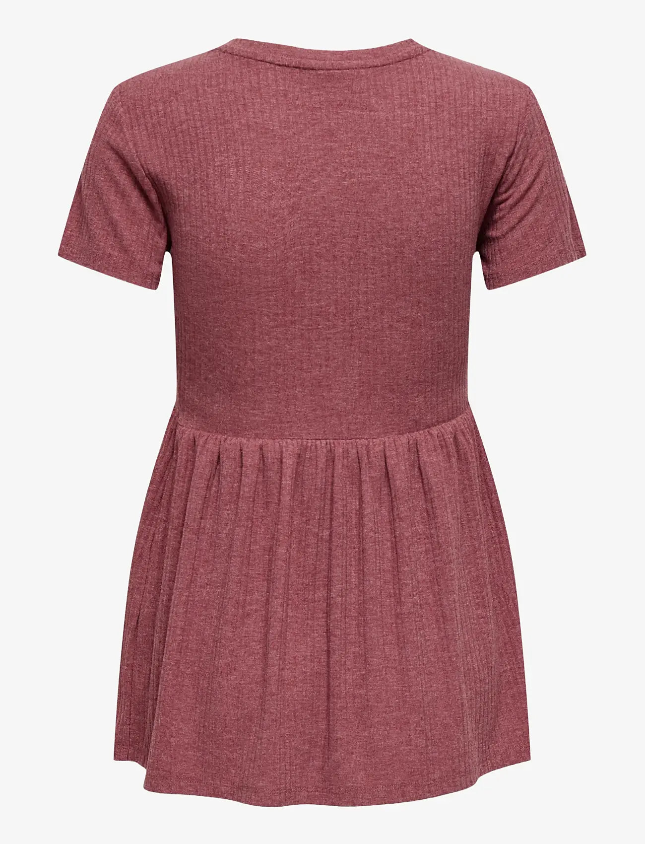 Only Maternity - OLMMALAYA S/S O-NECK TOP JRS NOOS - t-skjorter - rose brown - 2