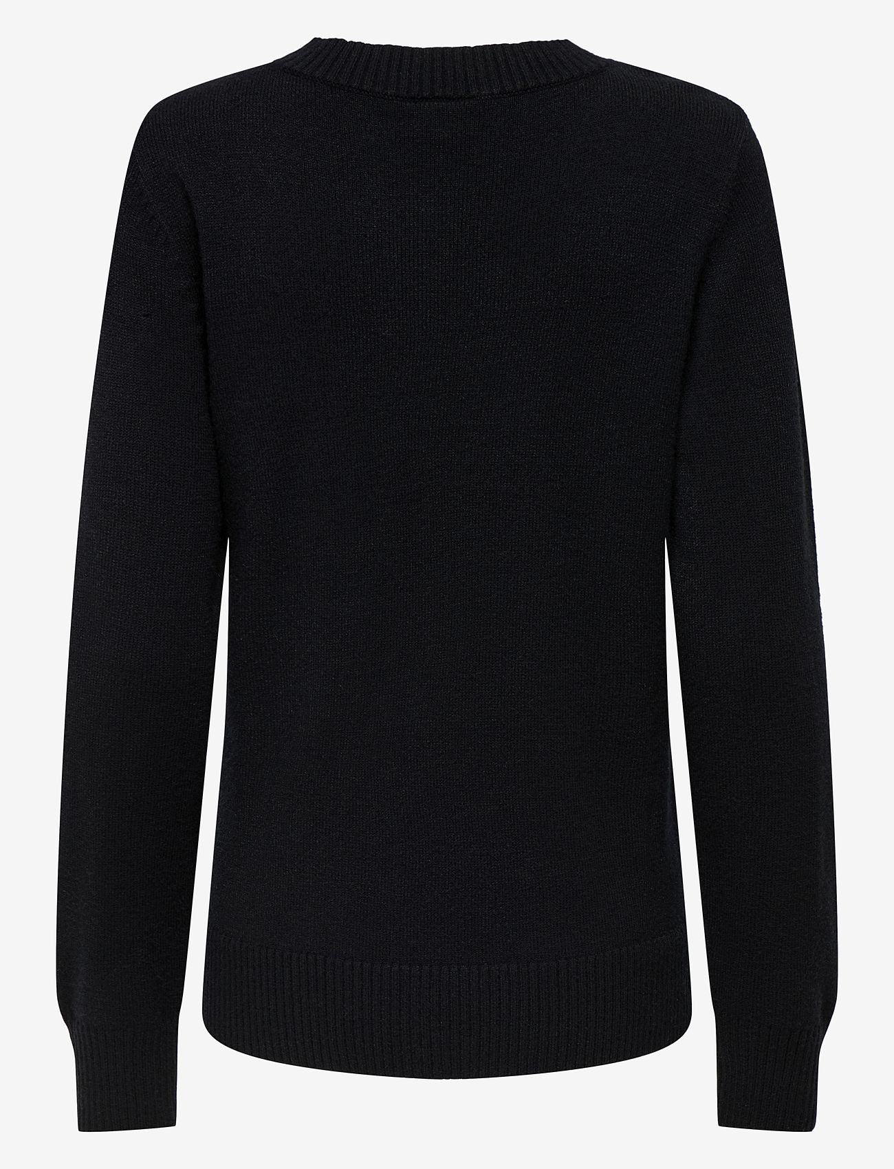 Only Maternity - OLMBEATRICE LS O-NECK BUTTON KNT - black - 1