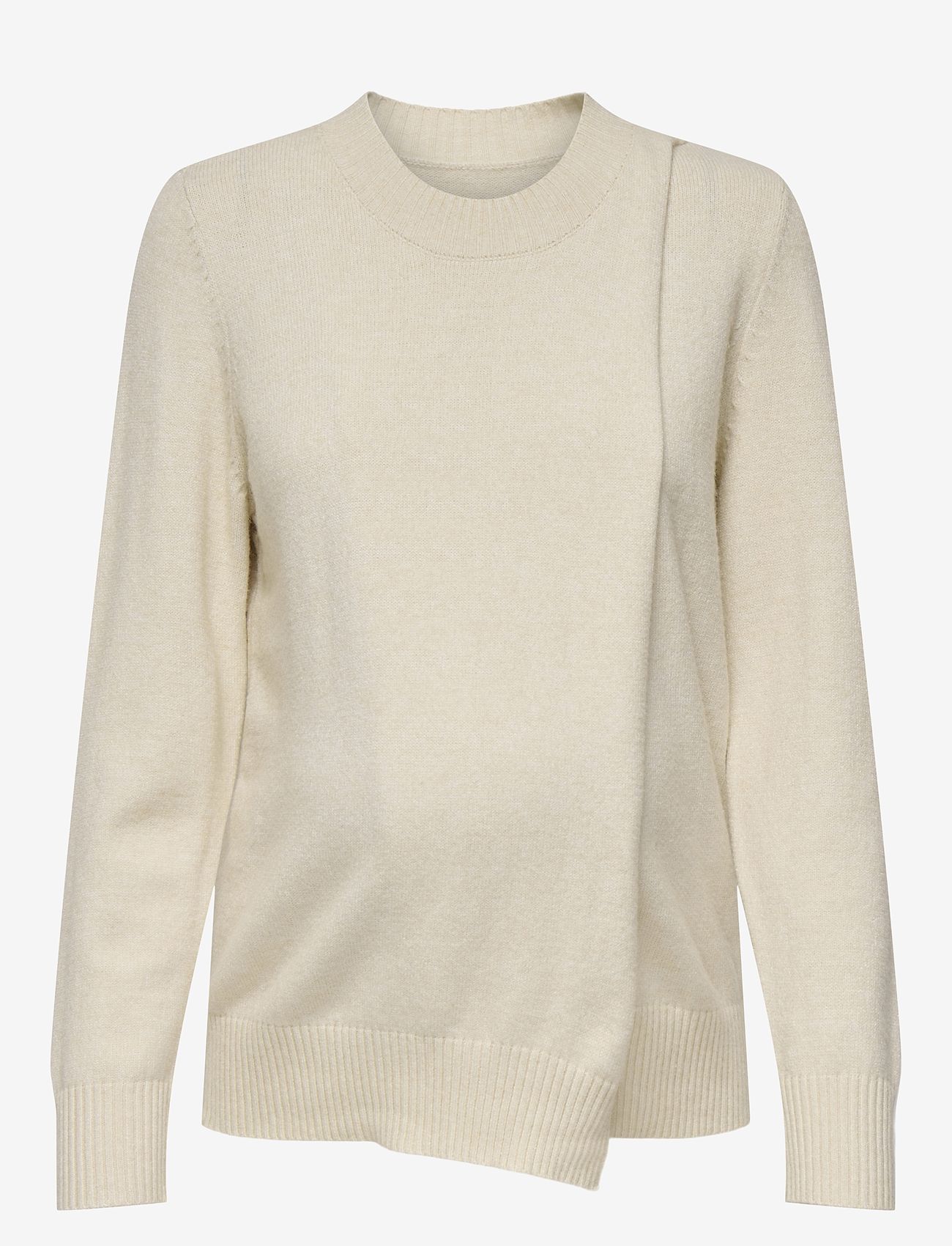 Only Maternity - OLMCAPUCINE LS O-NECK PULLOVER KNT - cloud dancer - 1