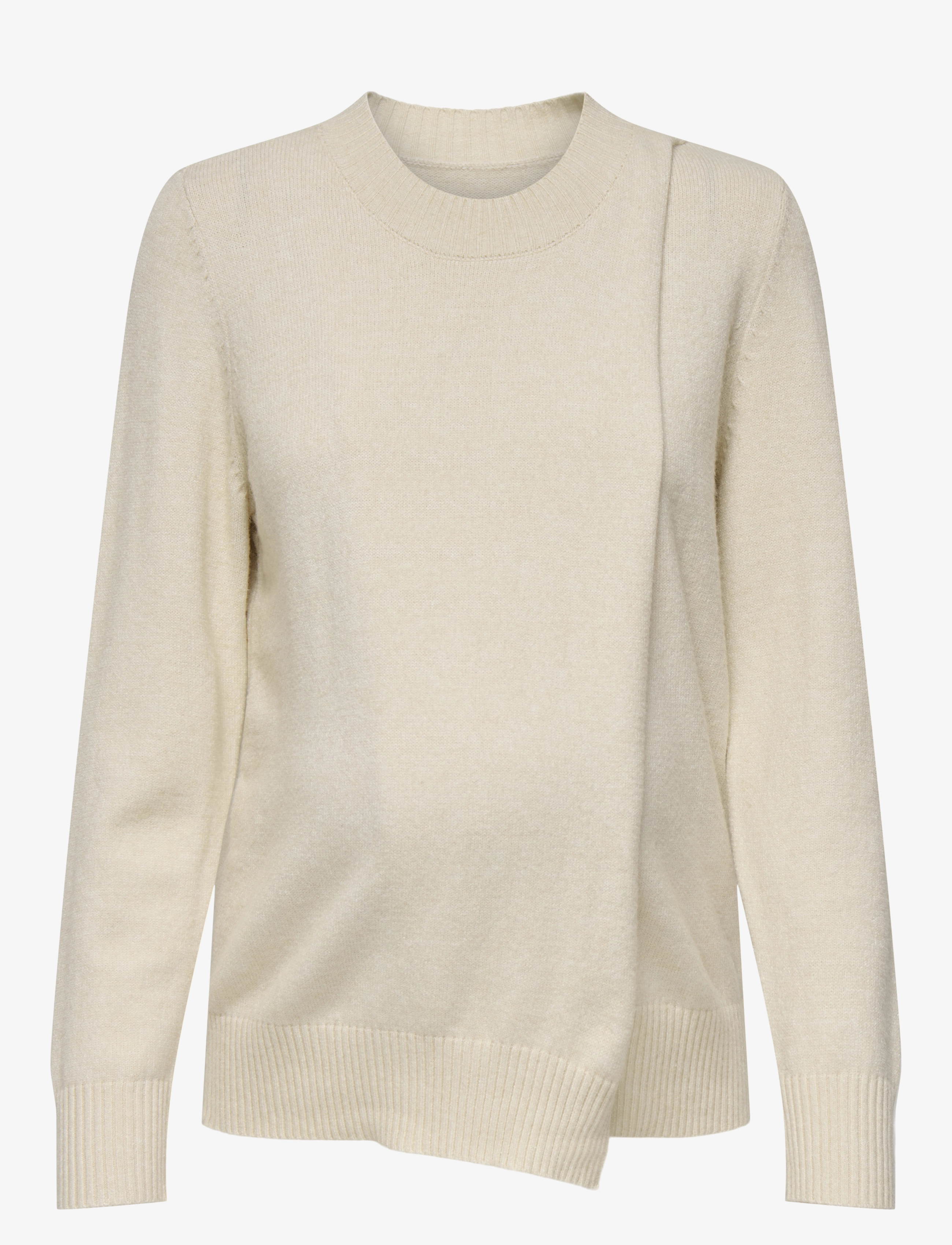 Only Maternity OLMCAPUCINE NURSING LS O-NECK PULL KNT - Only Maternity - CLOUD DANCER / cream