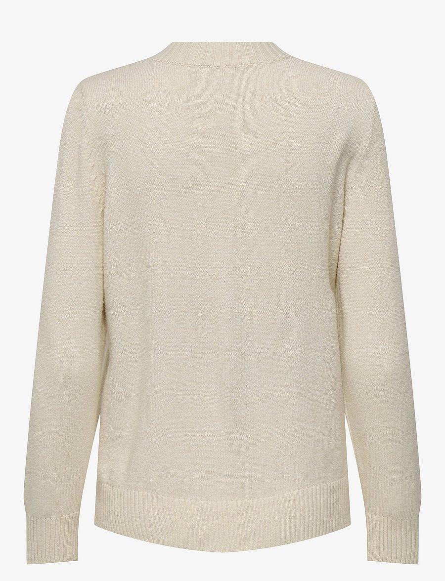 Only Maternity - OLMCAPUCINE NURSING LS O-NECK PULL KNT - cloud dancer - 2