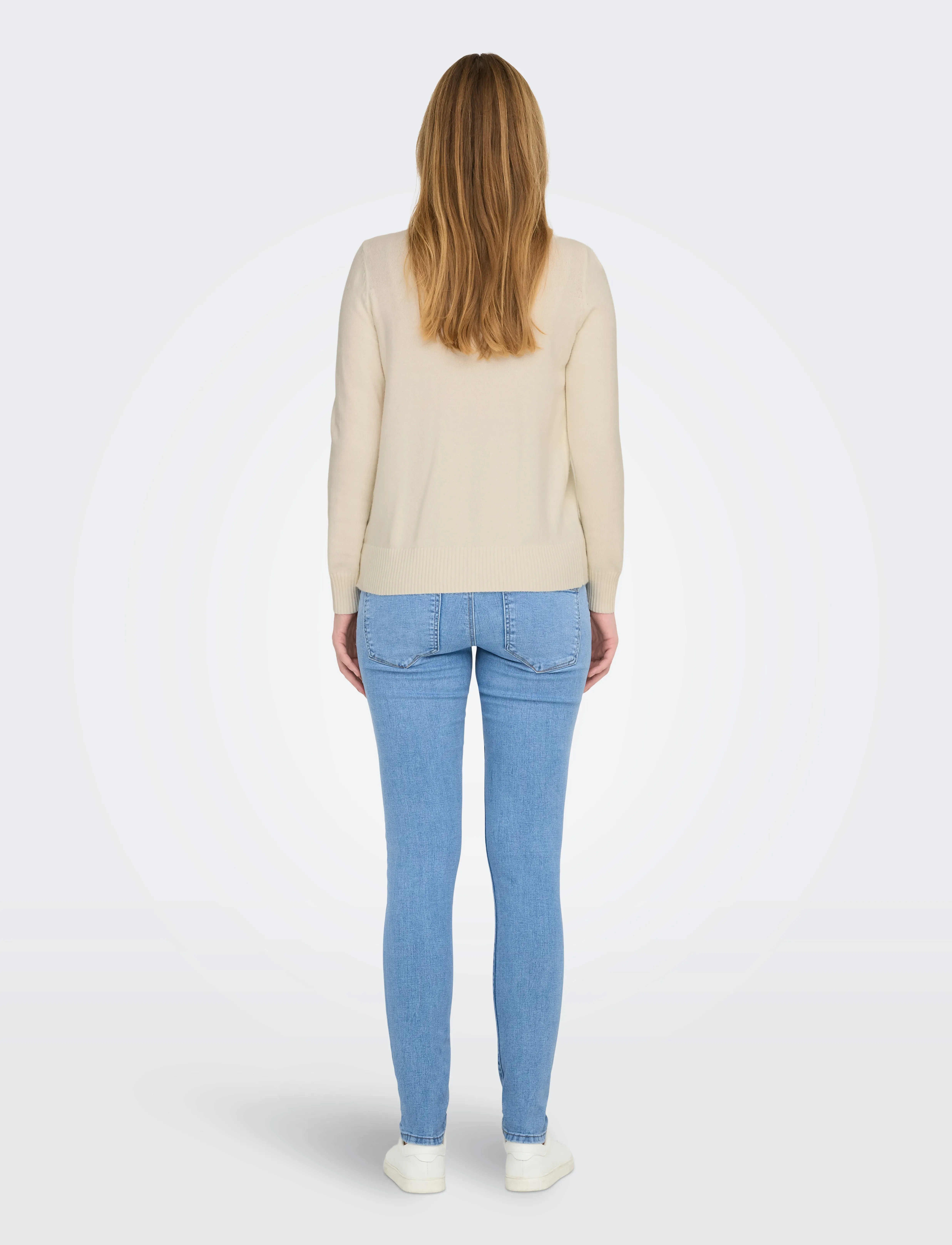 Only Maternity - OLMCAPUCINE NURSING LS O-NECK PULL KNT - cloud dancer - 3