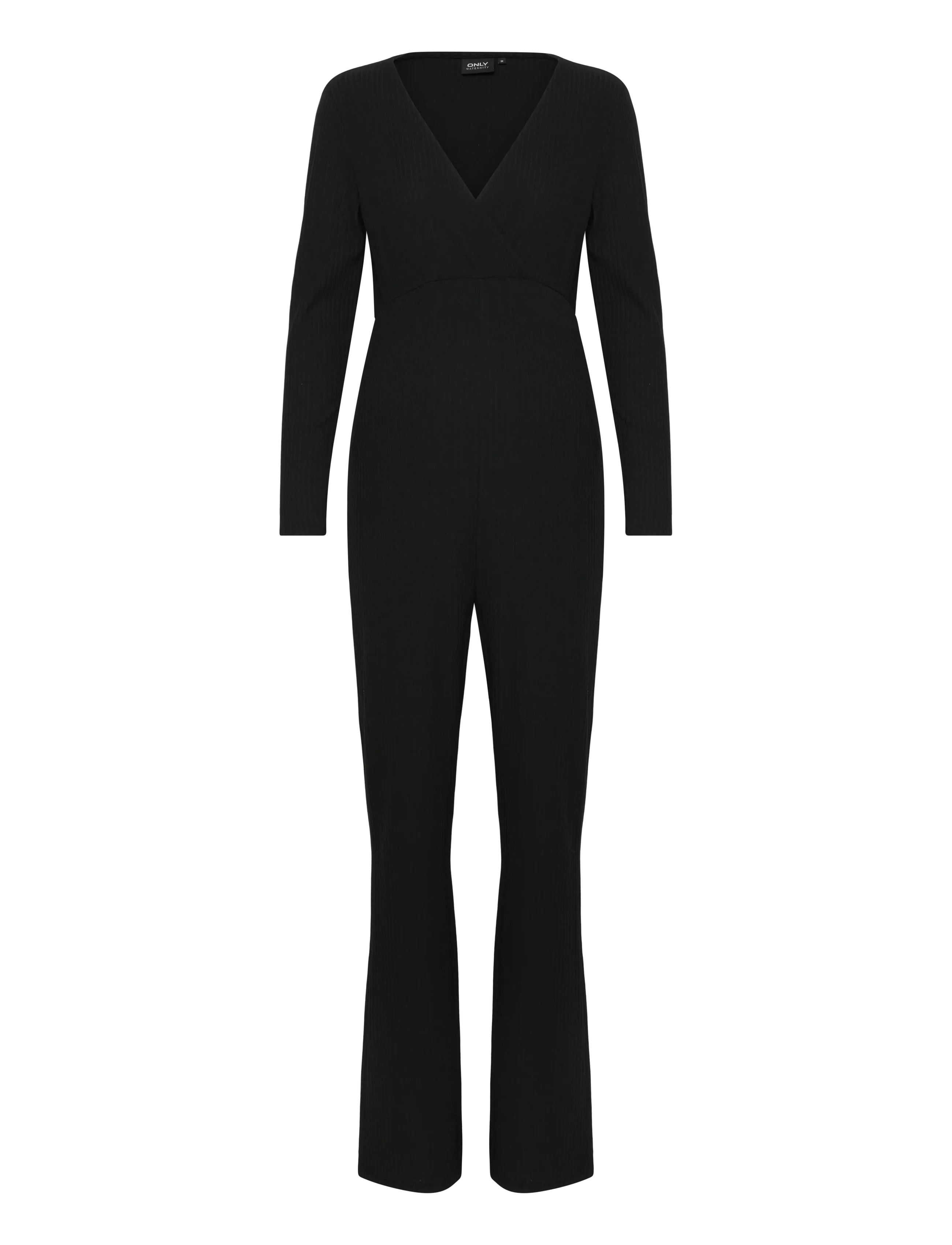 Only Maternity OLMLITA EMMA L/S V-NECK JUMPSUIT JRS - Emale - BLACK / black