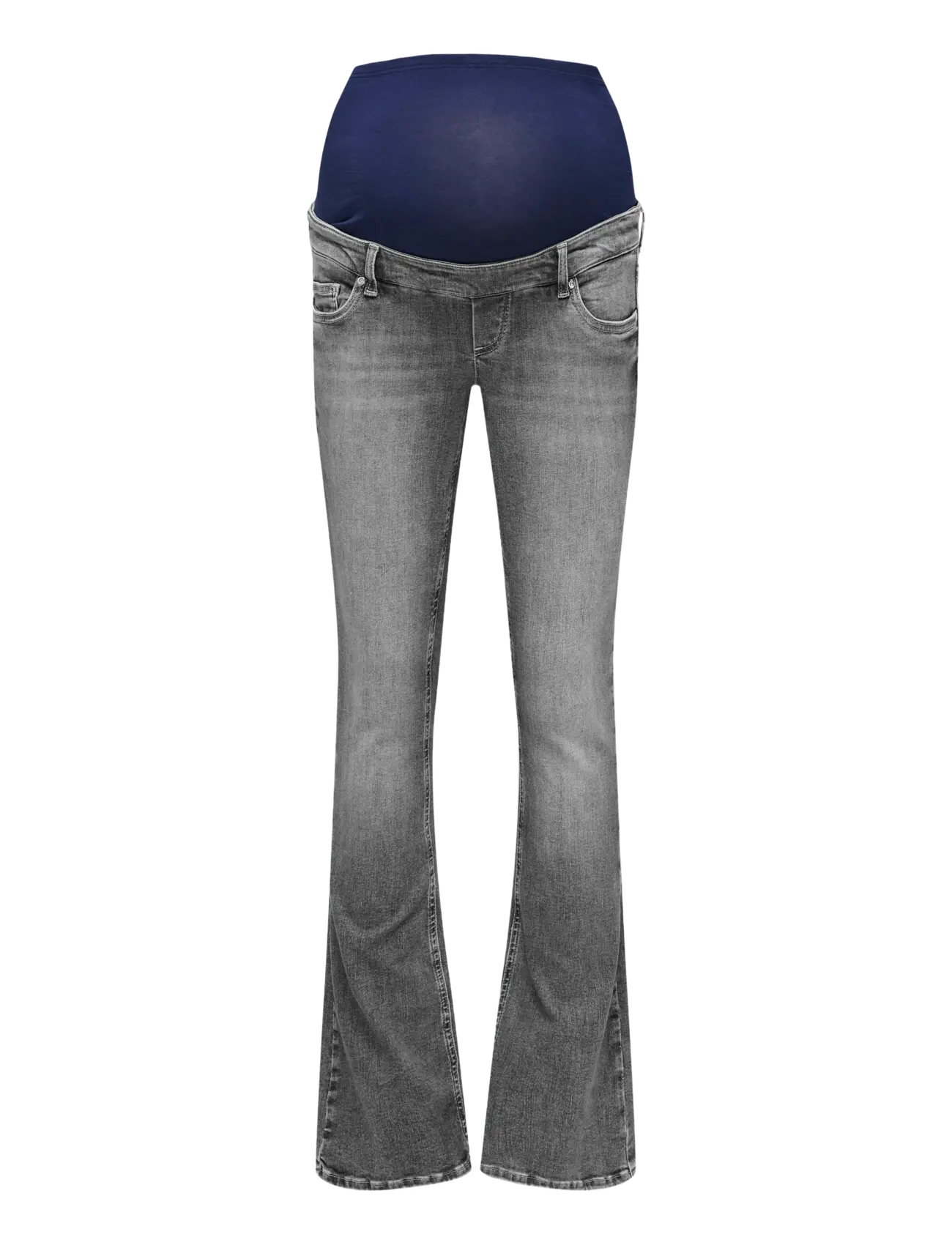 OLMBLUSH MID WAIST FLARED DNM BOX NOOS - MEDIUM GREY DENIM