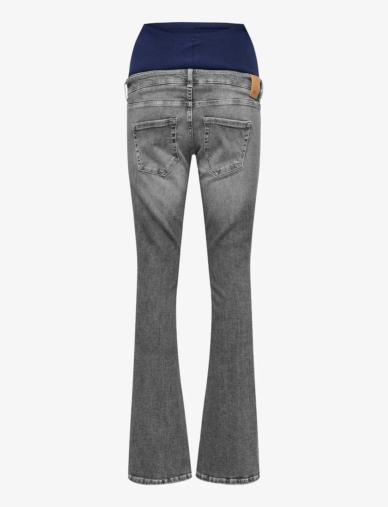 Only Maternity - OLMBLUSH MID WAIST FLARED DNM BOX NOOS - flared jeans - medium grey denim - 1