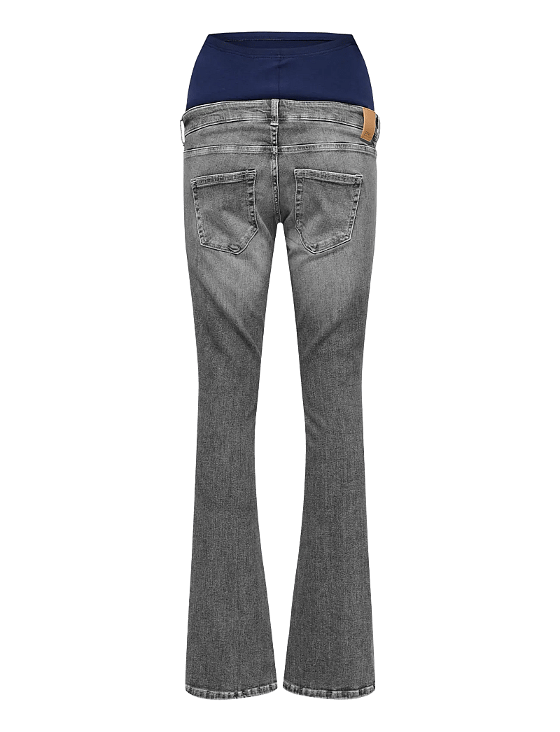 Only Maternity - OLMBLUSH MID WAIST FLARED DNM BOX NOOS - flared jeans - medium grey denim - 1