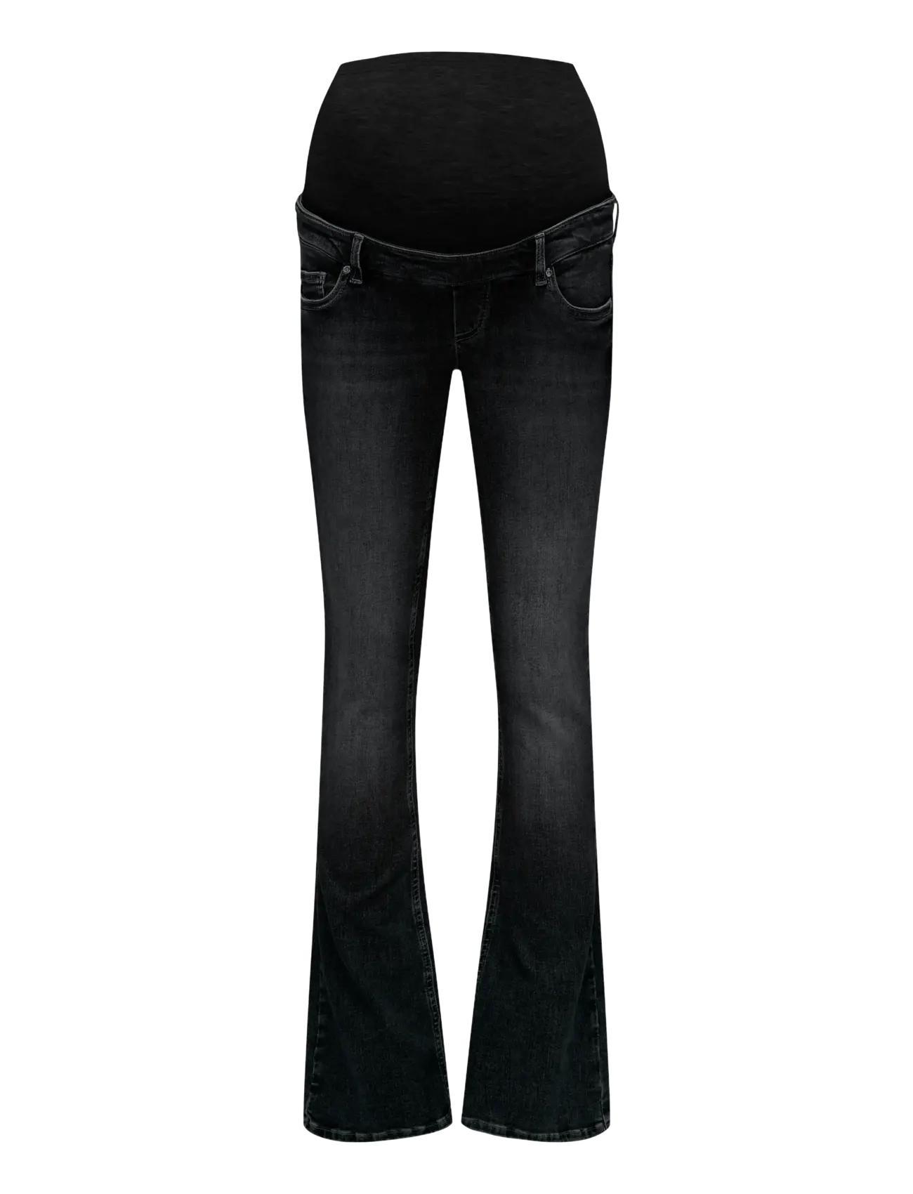 OLMBLUSH MID WAIST FLARED DNM BOX NOOS - WASHED BLACK