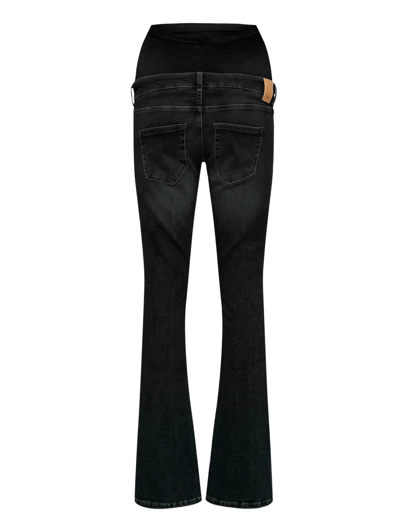 Only Maternity - OLMBLUSH MID WAIST FLARED DNM BOX NOOS - džinsi ar zvanveida galiem - washed black - 1