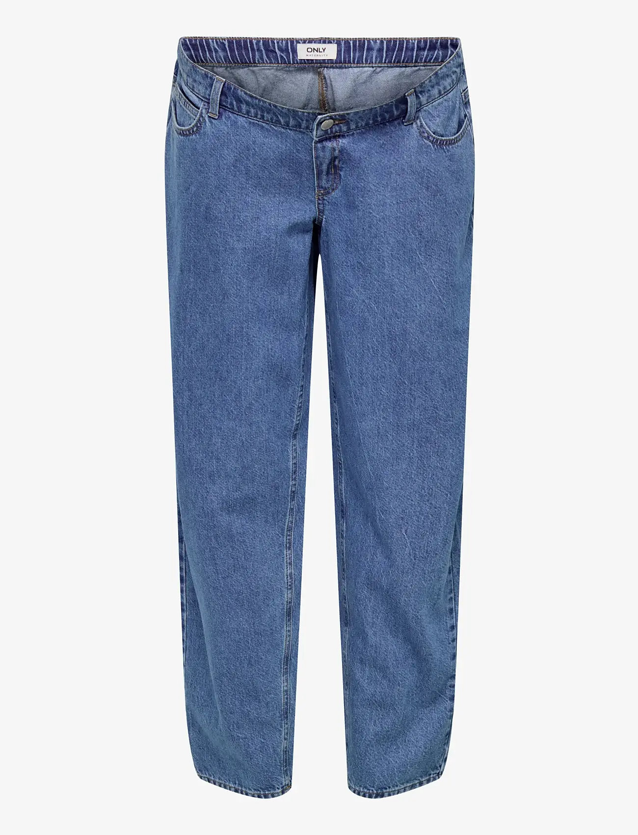 Only Maternity - OLMLUMA ELASTIC STRAIGHT JEANS DNM NOOS - straight jeans - medium blue denim - 0