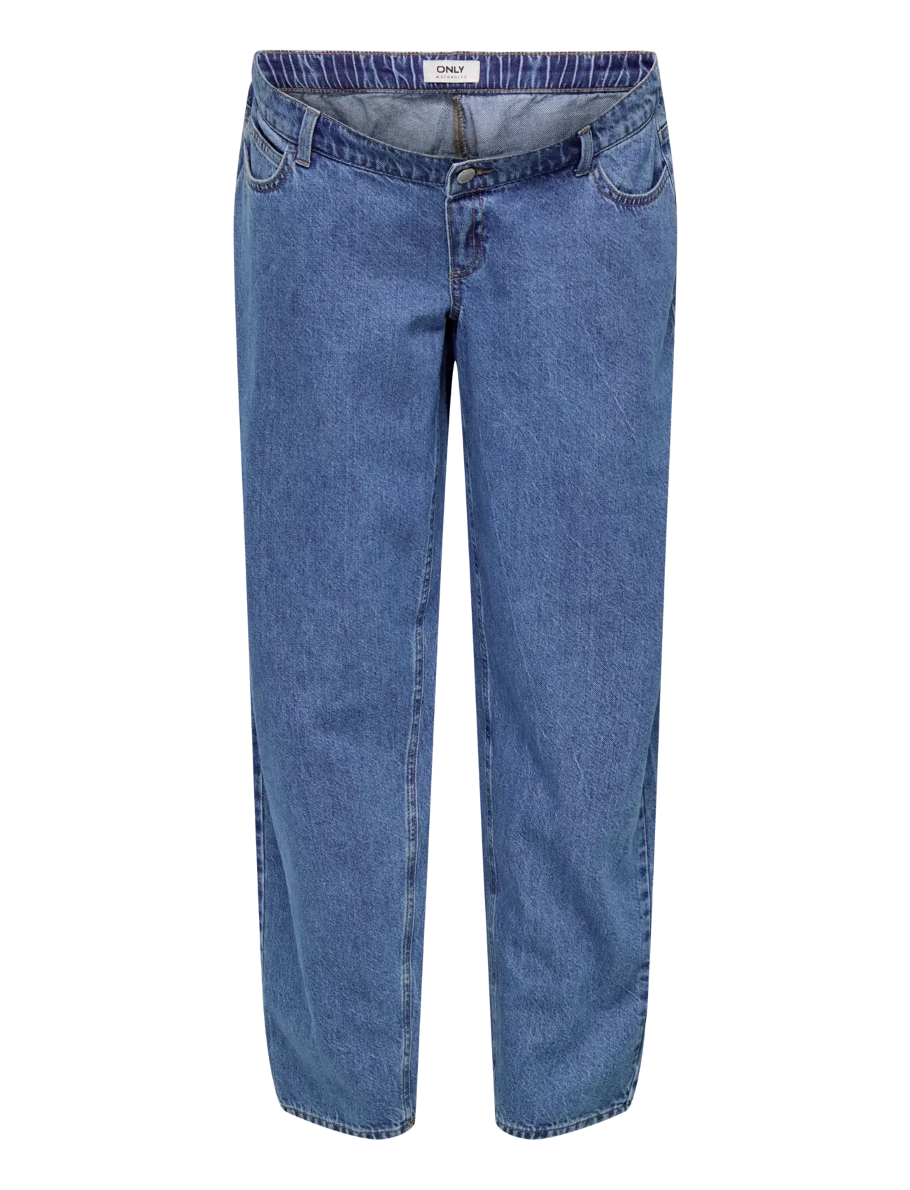 Only Maternity OLMLUMA ELASTIC STRAIGHT JEANS DNM NOOS - Denimtøj - MEDIUM BLUE DENIM / blue
