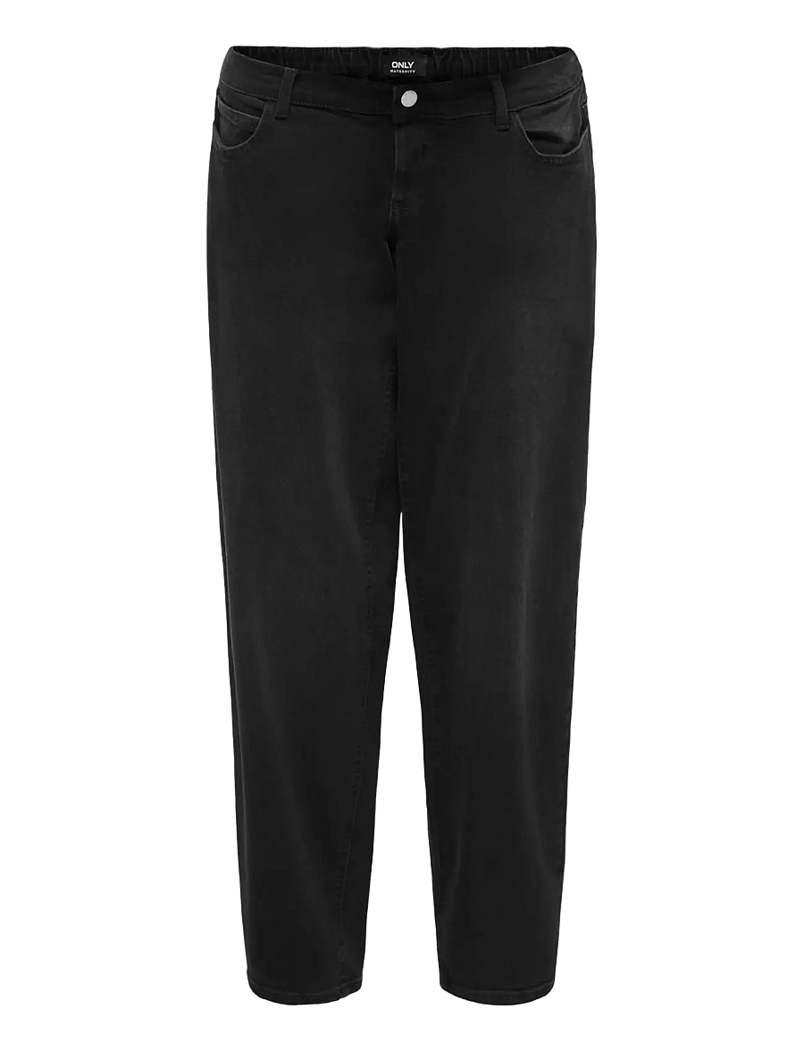 Only Maternity - OLMLUMA ELASTIC STRAIGHT JEANS DNM NOOS - jeans droites - washed black - 0