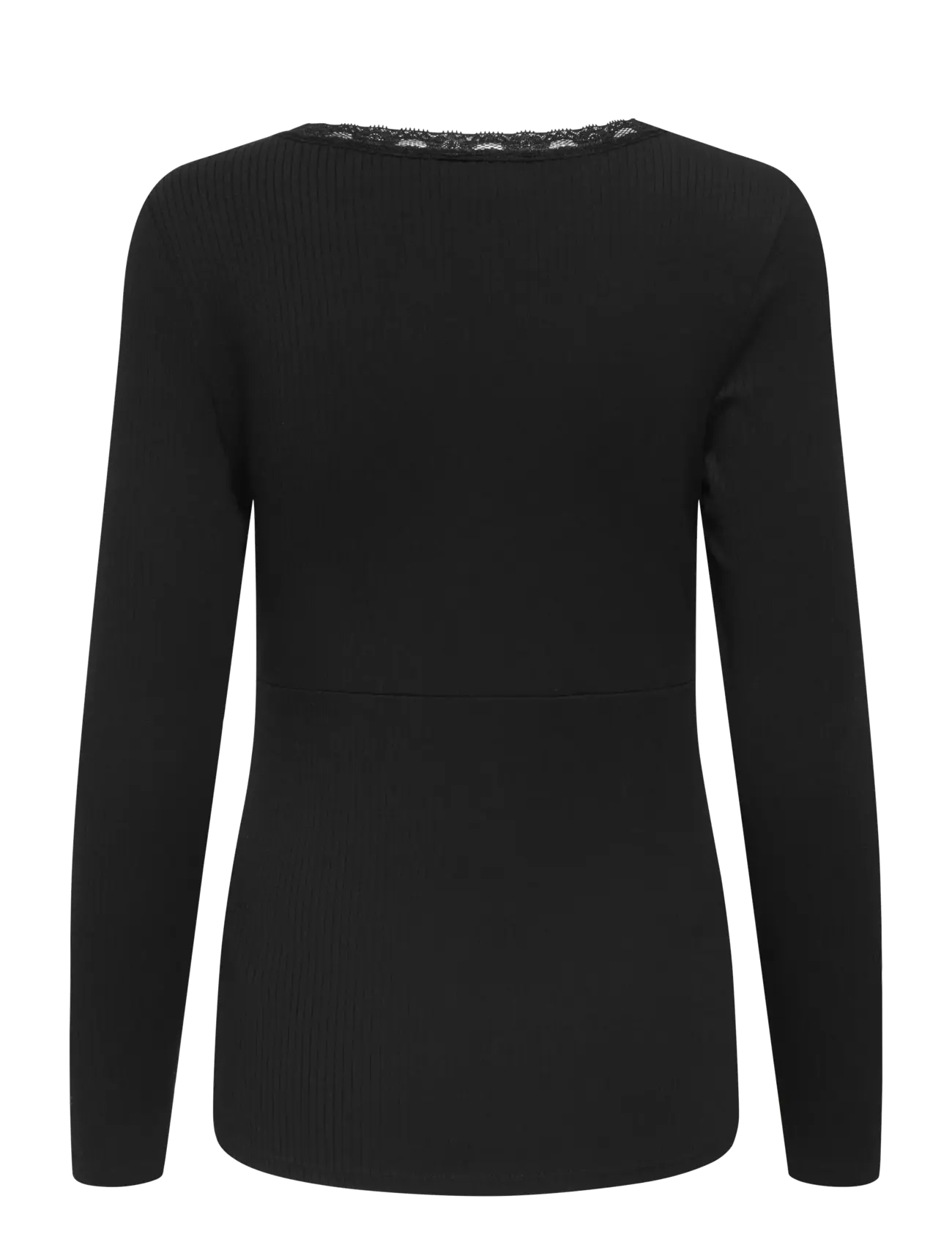 Only Maternity - OLMIPASS NURSING L/S WRAP TOP JRS - black - 2
