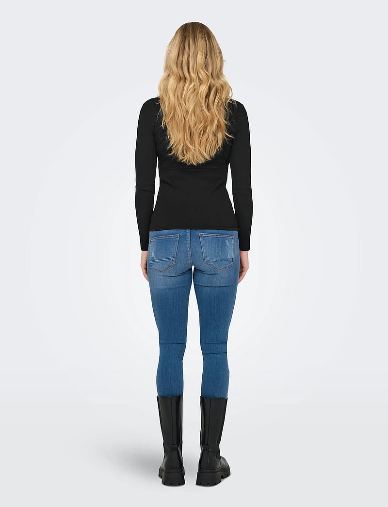 Only Maternity - OLMIPASS NURSING L/S WRAP TOP JRS - Överdelar - black - 3