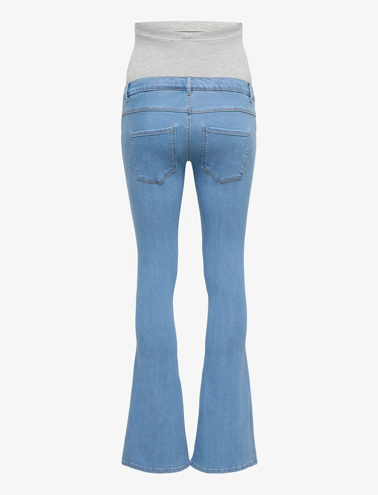 Only Maternity - OLMRAIN LIFE REG PUSH UP FLARED NOOS - alaosat - medium blue denim - 1