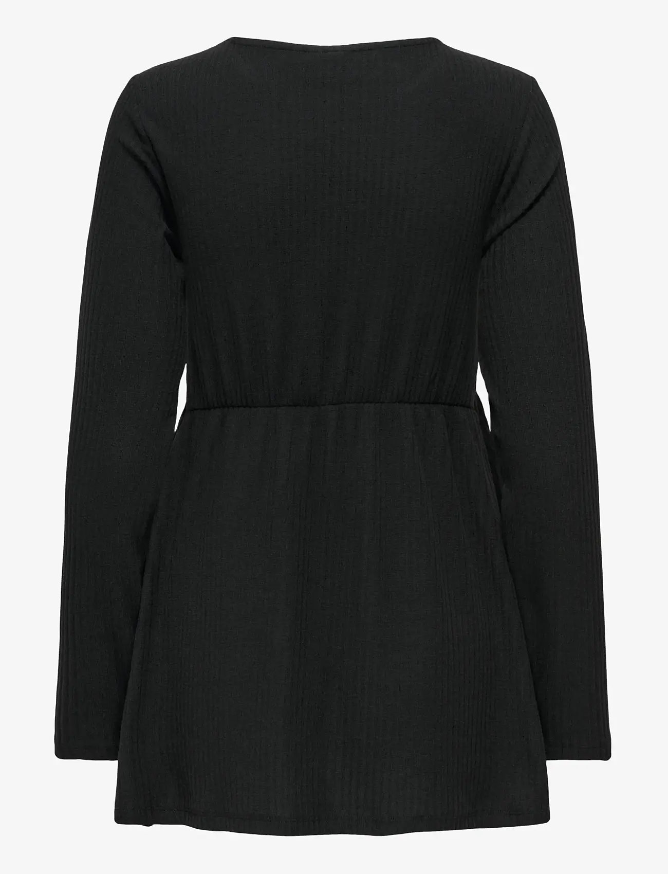 Only Maternity - OLMMALAYA BASE L/S O-NECK TOP JRS NOOS - pikkade varrukatega alussärgid - black - 2