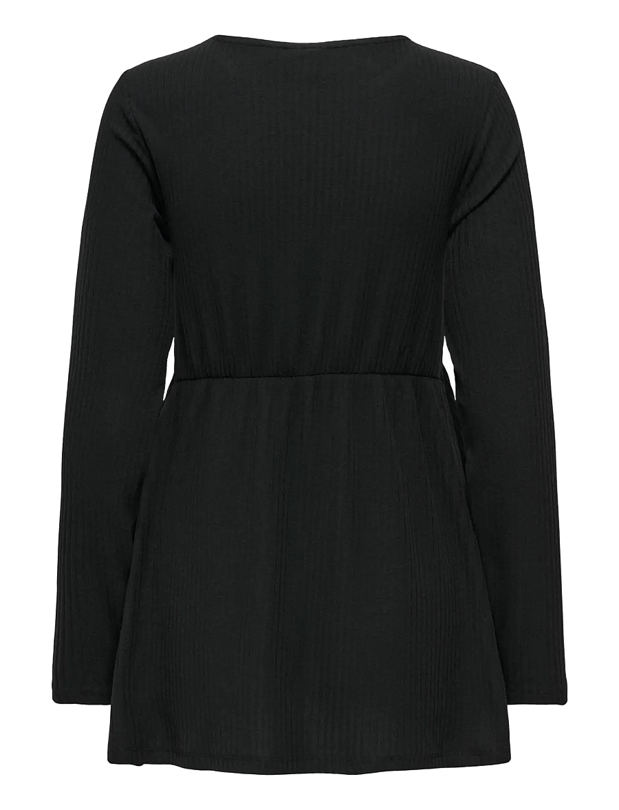 Only Maternity - OLMMALAYA BASE L/S O-NECK TOP JRS NOOS - langärmlige tops - black - 2