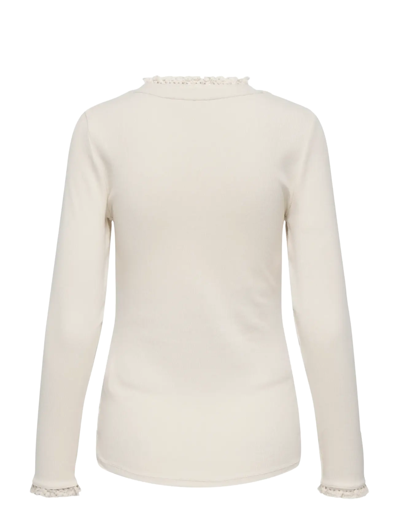 Only Maternity - OLMLESLIE L/S LACE MIX TOP JRS - pumice stone - 1