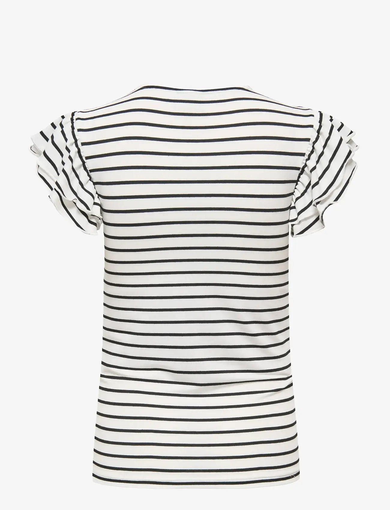 Only Maternity - OLMDAISY S/S FRILL O-NECK TOP JRS - t-shirts - cloud dancer - 1