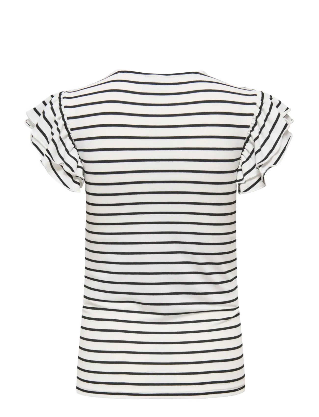Only Maternity - OLMDAISY S/S FRILL O-NECK TOP JRS - t-shirts - cloud dancer - 1