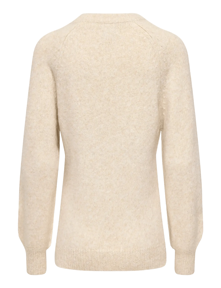 Only Maternity - OLMEMMA LIFE LS BUTTON ONECK KNT - yläosat - pumice stone - 2