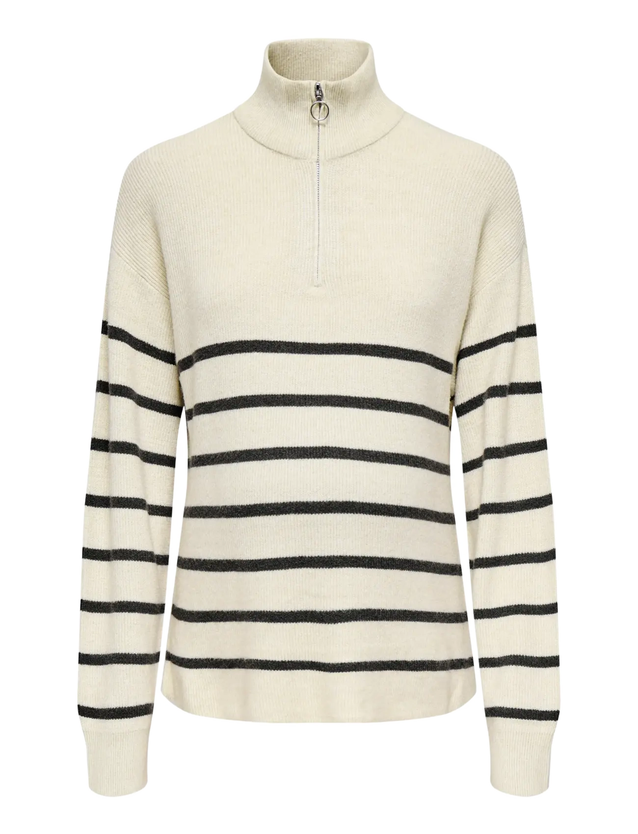 ONLY MATERNITY Olmibi L/S Highneck Zip Pullover Knt Cream - XXL - Damen