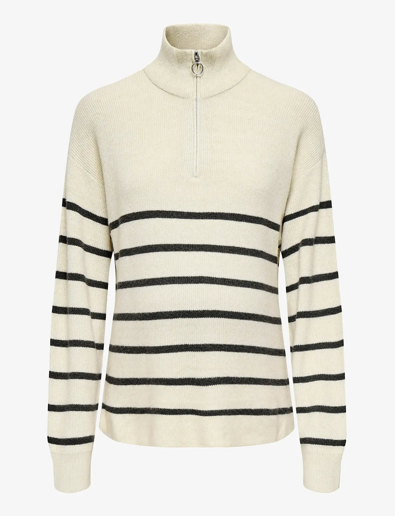 Only Maternity - OLMIBI L/S HIGHNECK ZIP PULLOVER KNT - overdele - pumice stone - 0