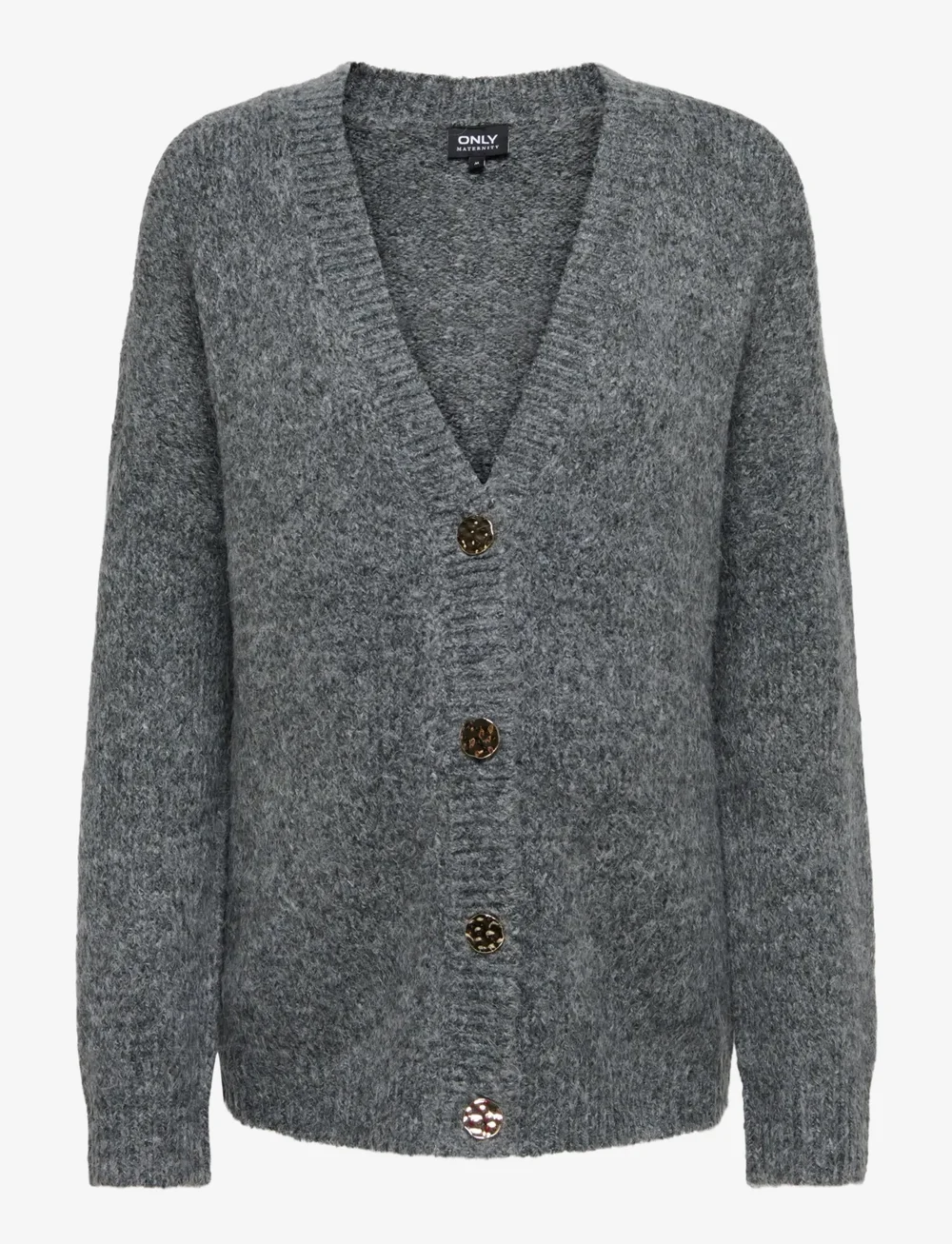 Only Maternity - OLMZOEY L/S CARDIGAN EX KNT - tops - dark grey melange - 0