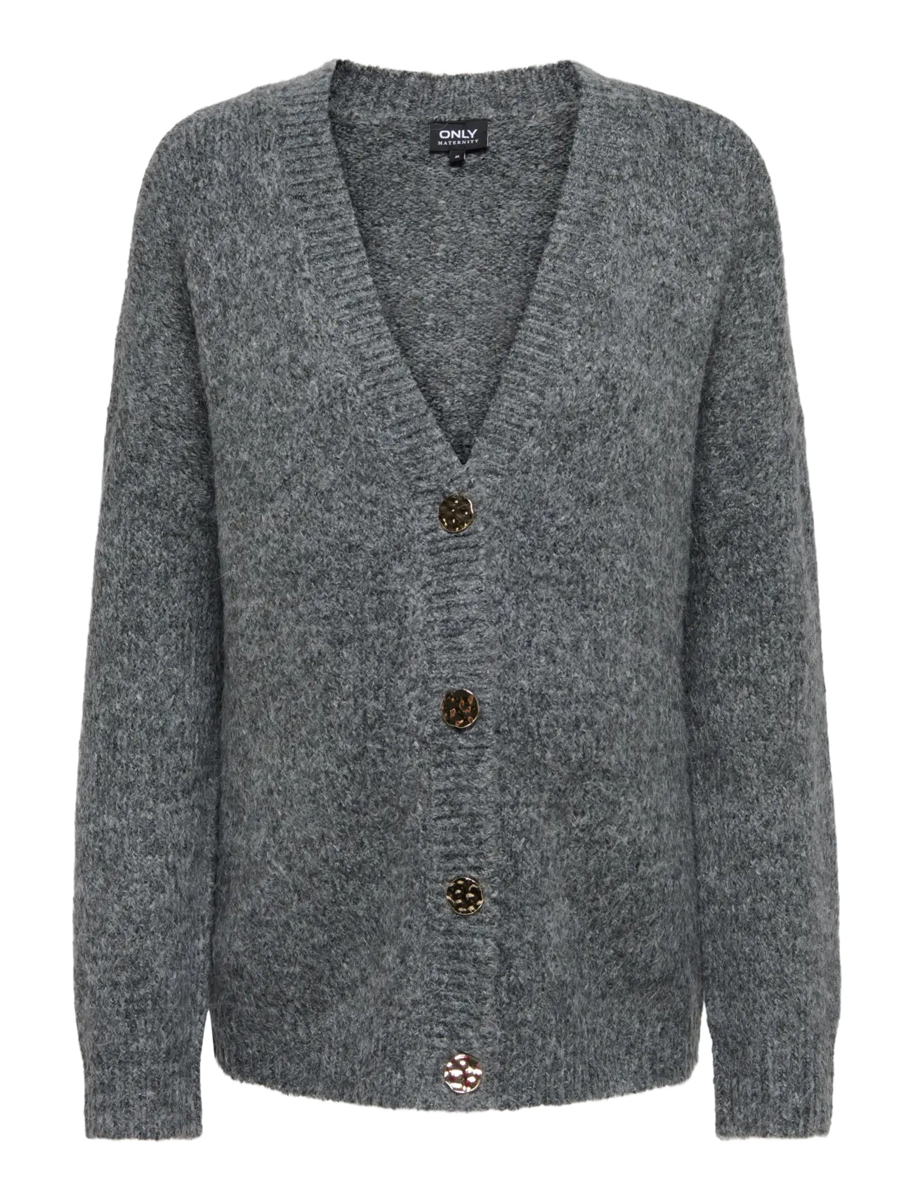 Only Maternity - OLMZOEY L/S CARDIGAN EX KNT - yläosat - dark grey melange - 0