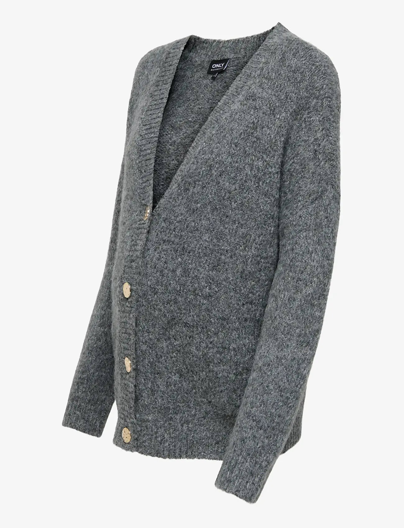 Only Maternity - OLMZOEY L/S CARDIGAN EX KNT - oberteile - dark grey melange - 2