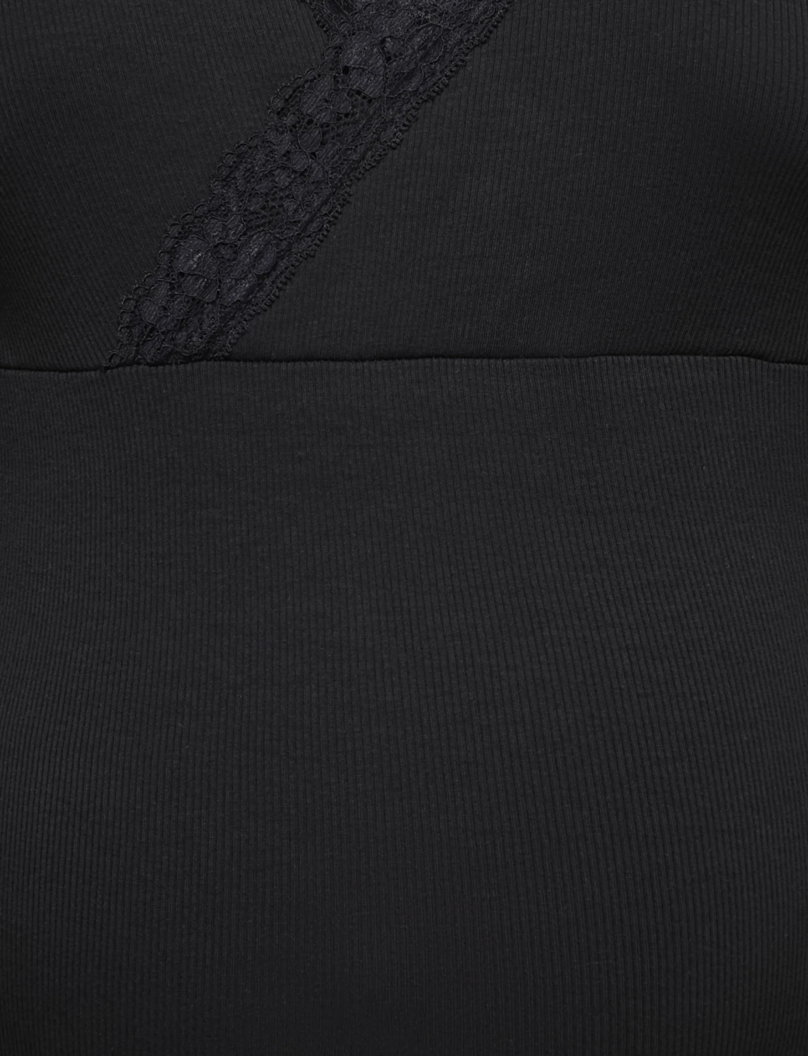 Only Maternity - OLMNOMA RIB WRAP LACE TOP 2 PACK - black - 3