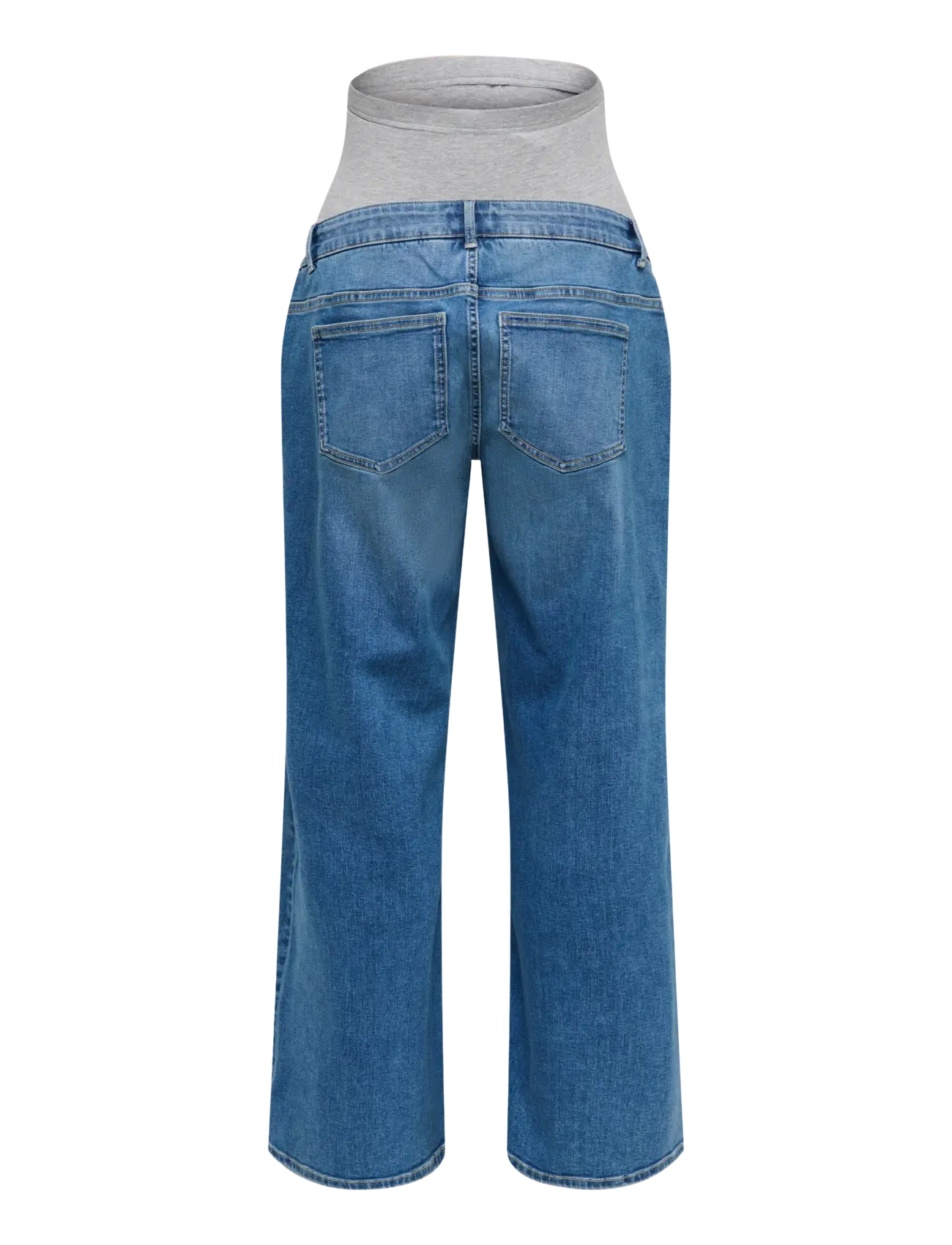 Only Maternity - OLMMADISON BLUSH WIDE DNM PIM3005 NOOS - hosen mit weitem bein - medium blue denim - 2