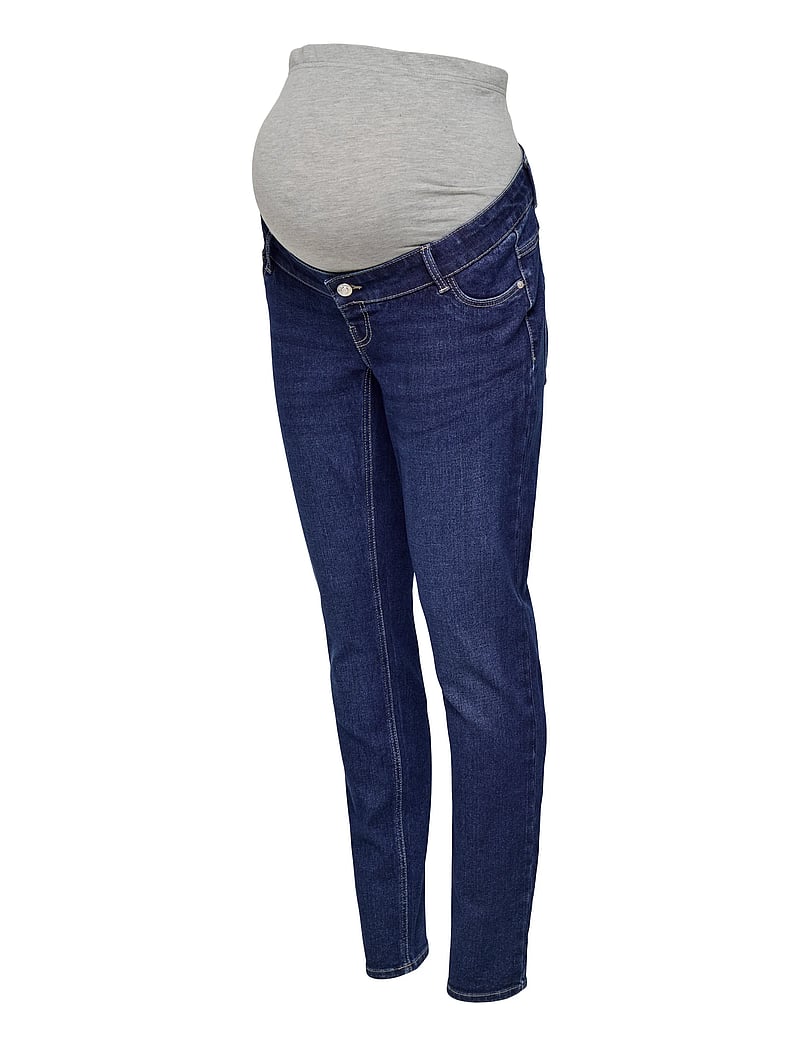 Only Maternity - OLMCRUZ SKINNY DNM PIMBOX NOOS - skinny jeans - dark blue denim - 4