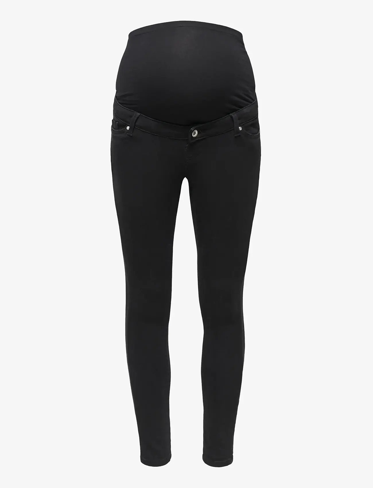Only Maternity - OLMPOWER PUSH UP SKINNY DNM PIMBOX NOOS - skinny jeans - black denim - 0