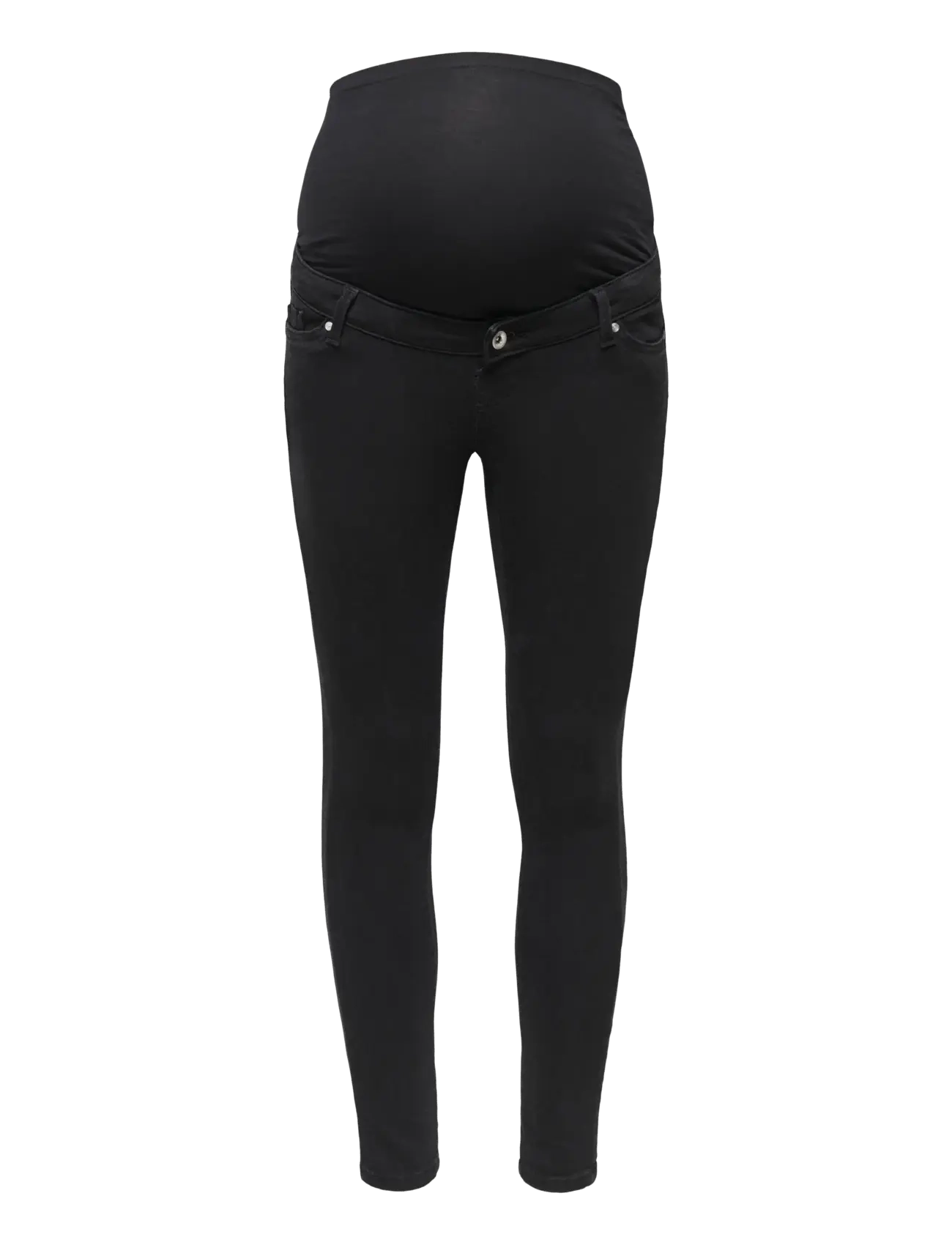 Only Maternity OLMPOWER PUSH UP SKINNY DNM PIMBOX NOOS - Skinny jeans - BLACK DENIM / black