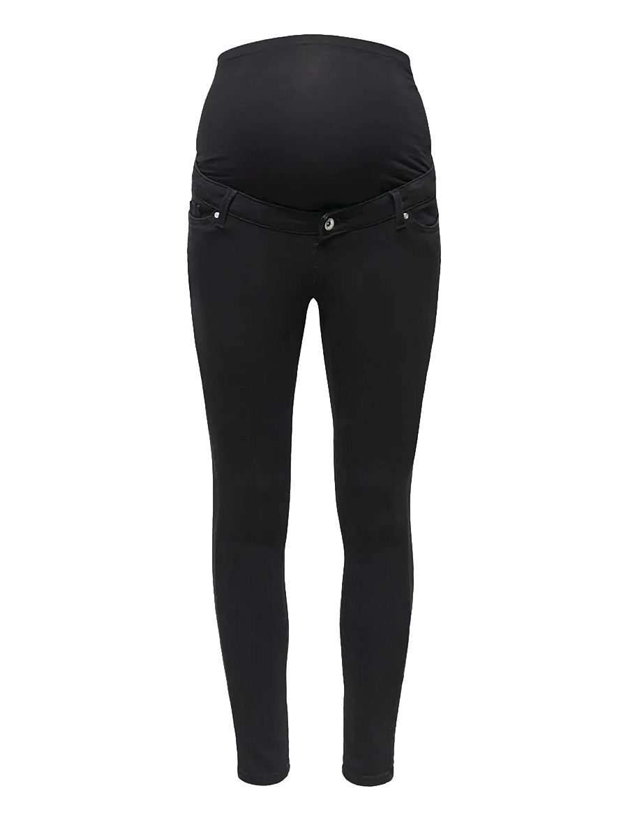 Only Maternity - OLMPOWER PUSH UP SKINNY DNM PIMBOX NOOS - skinny jeans - black denim - 0
