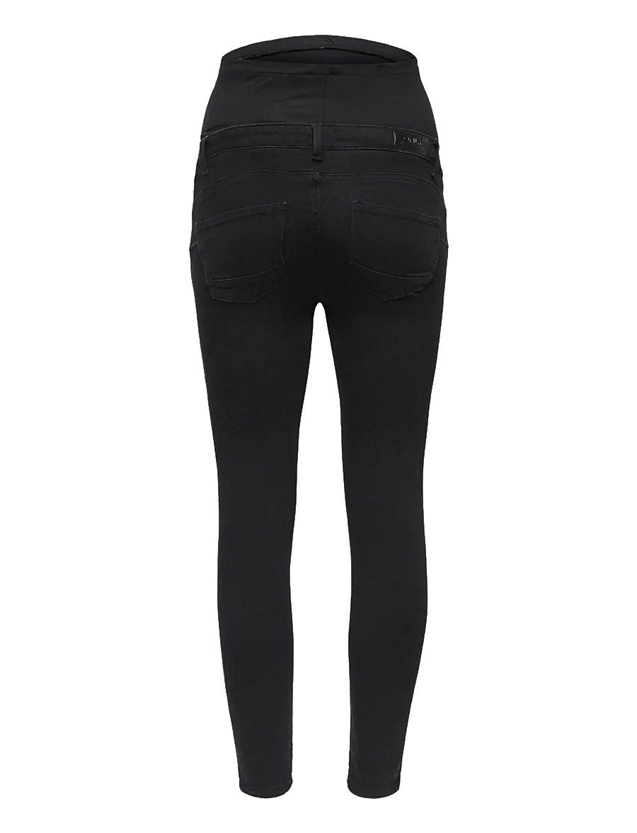 Only Maternity - OLMPOWER PUSH UP SKINNY DNM PIMBOX NOOS - skinny jeans - black denim - 1