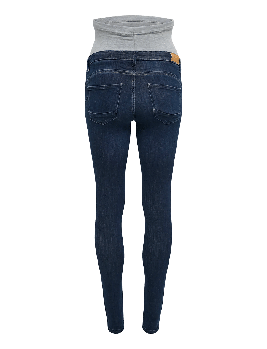 Only Maternity - OLMPOWER PUSH UP SKINNY DNM PIMBOX NOOS - skinny jeans - dark blue denim - 2