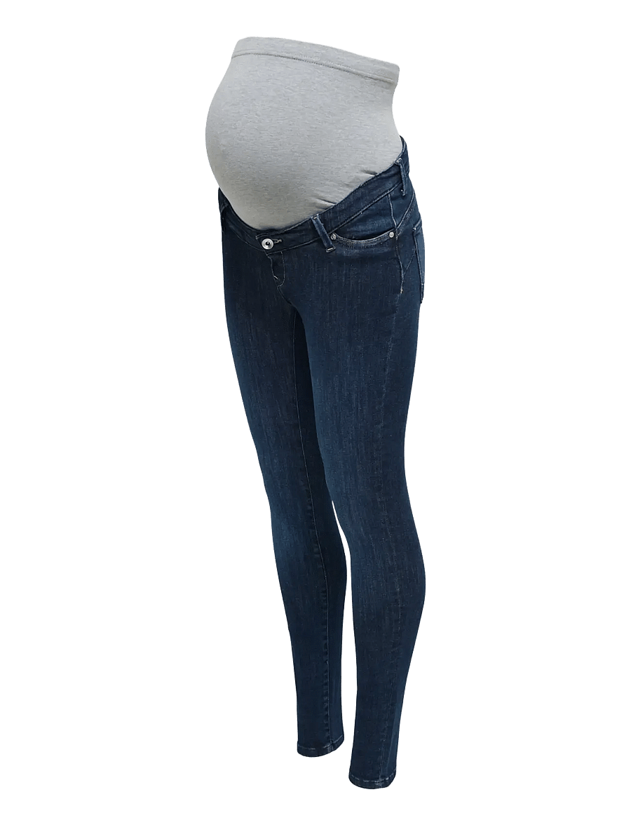 Only Maternity - OLMPOWER PUSH UP SKINNY DNM PIMBOX NOOS - skinny jeans - dark blue denim - 3
