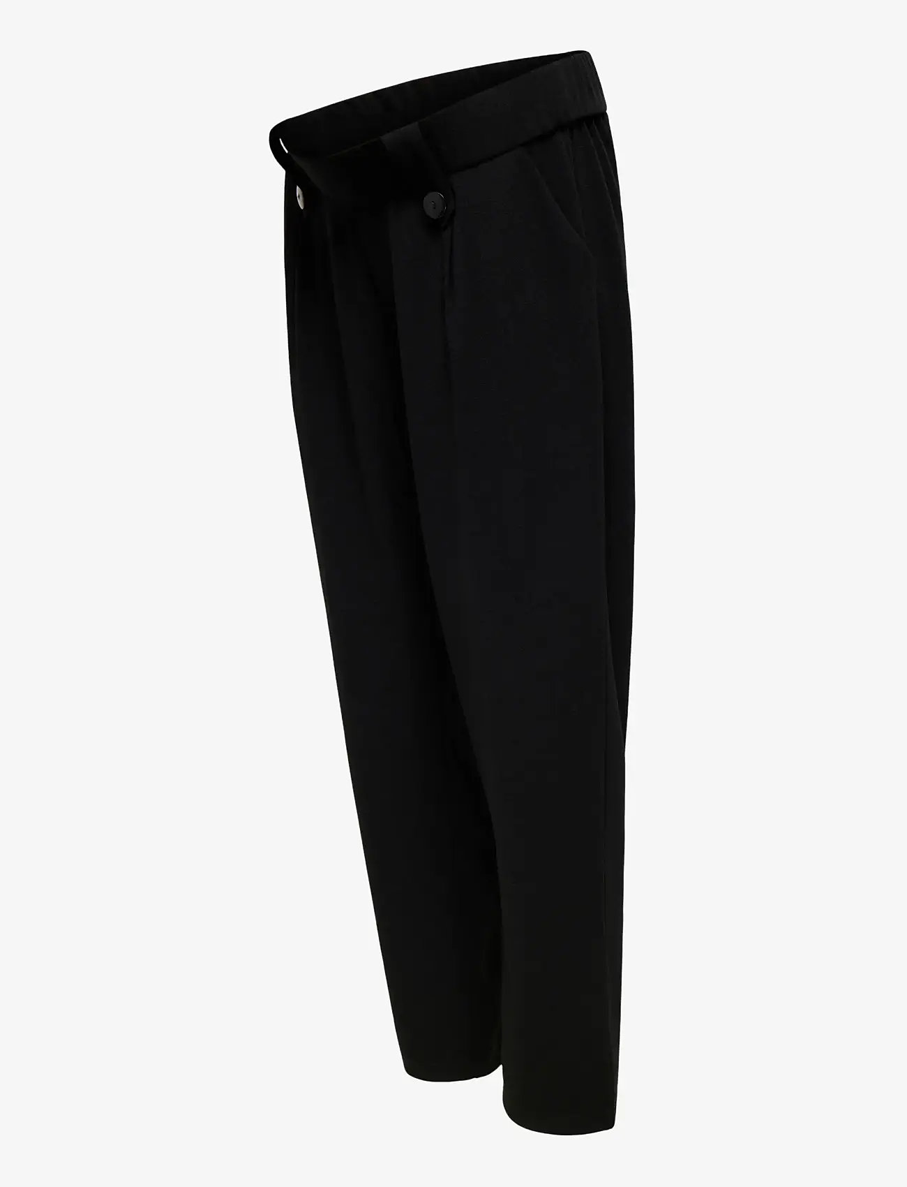 Only Maternity - OLMSANIA NO BUMP BUTTON PANT JRS NOOS - bukser med lige ben - black - 1