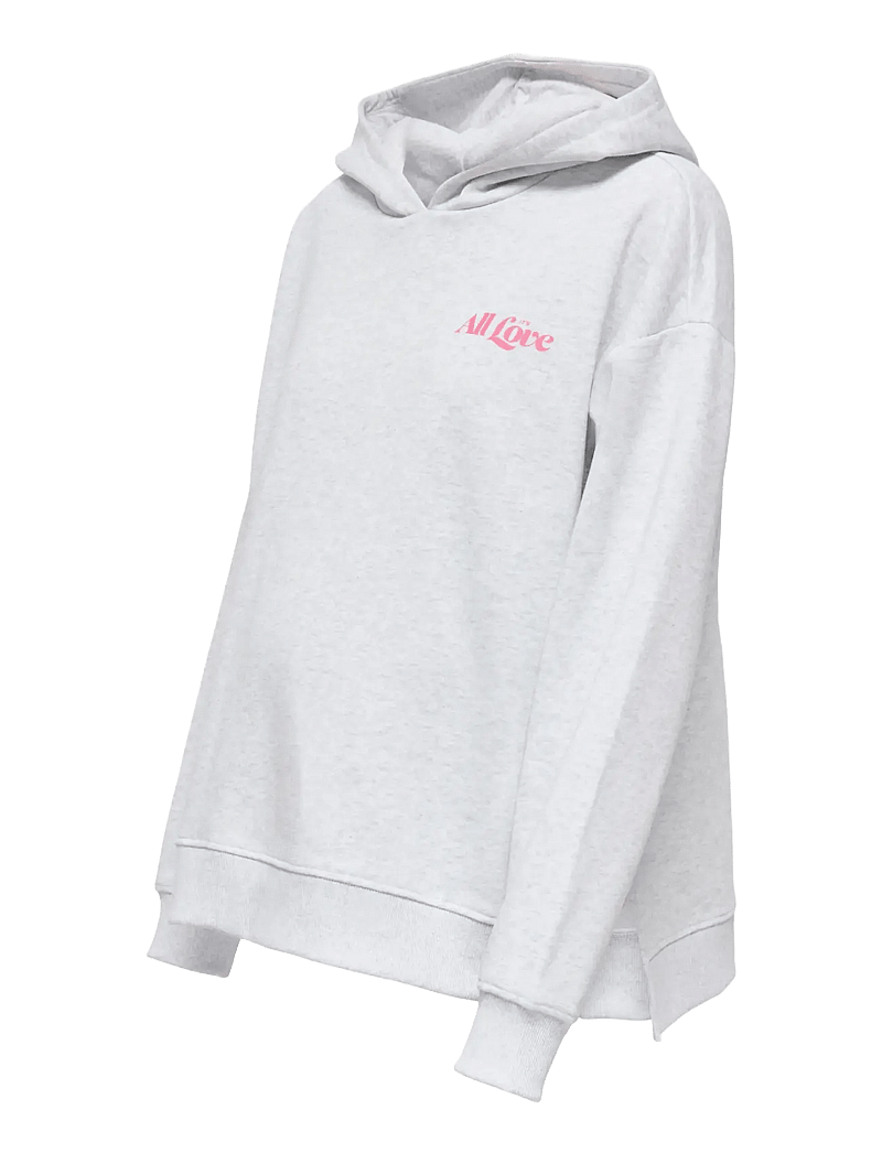 Only Maternity - OLMCOSITA L/S SLIT HOOD SWEAT - kapuzenpullover - light grey melange - 0