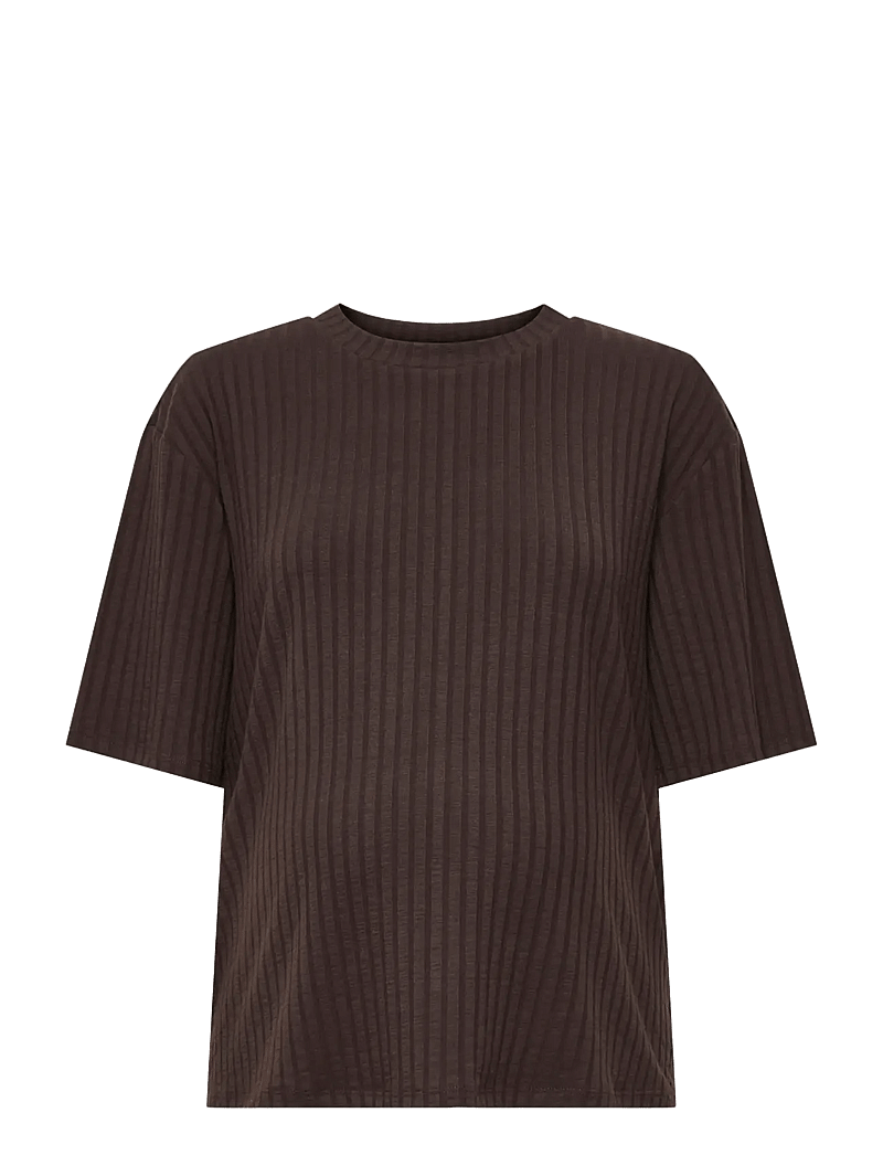 Only Maternity - OLMVIOLA S/S TOP JRS - t-särgid - coffee bean - 1