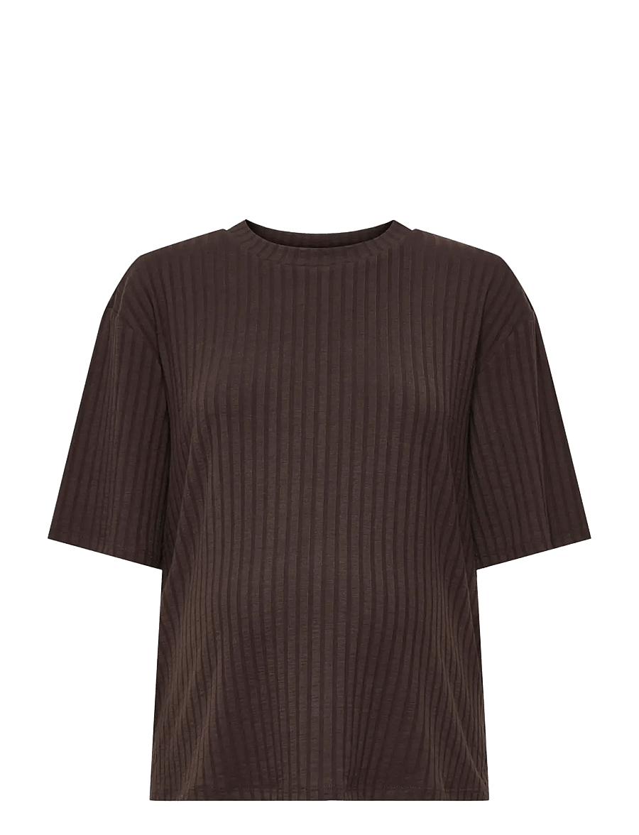 Only Maternity - OLMVIOLA S/S TOP JRS - t-särgid - coffee bean - 1