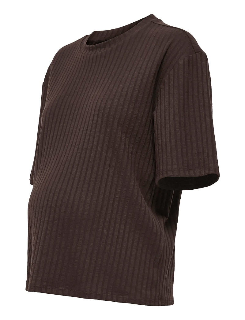 Only Maternity - OLMVIOLA S/S TOP JRS - t-särgid - coffee bean - 3