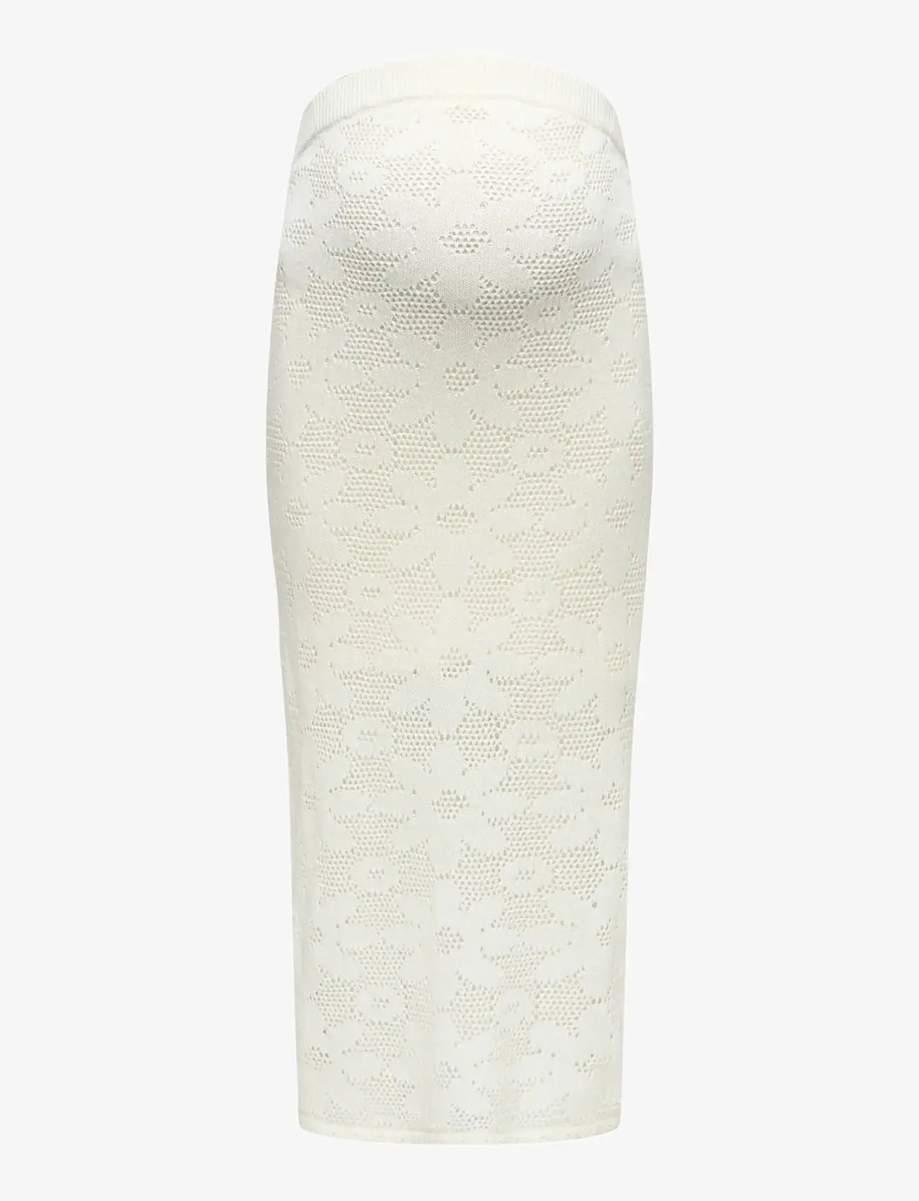 Only Maternity - OLMISABELLA PATTERN SKIRT KNT - knitted skirts - cloud dancer - 1