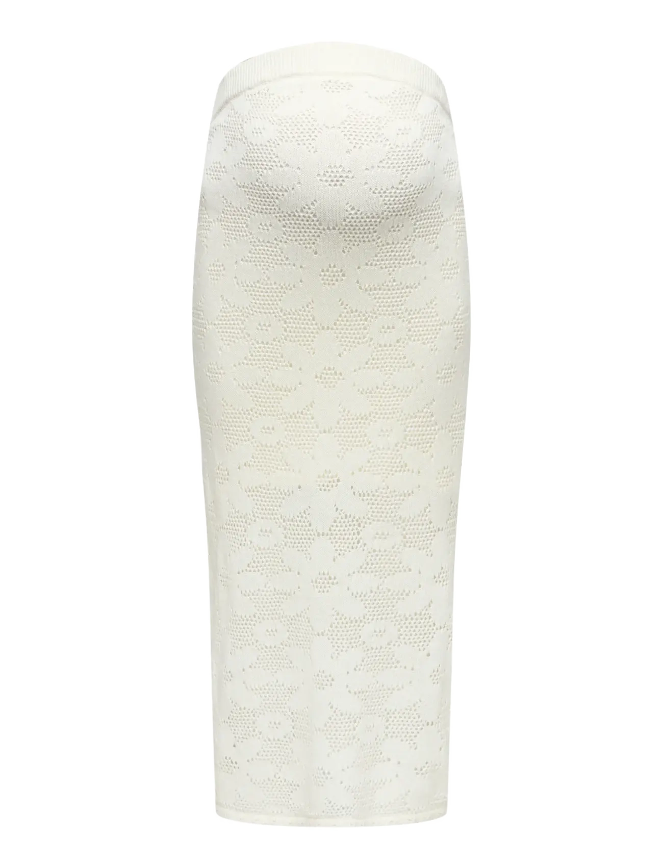 Only Maternity OLMISABELLA PATTERN SKIRT KNT - Spódnice - CLOUD DANCER / cream